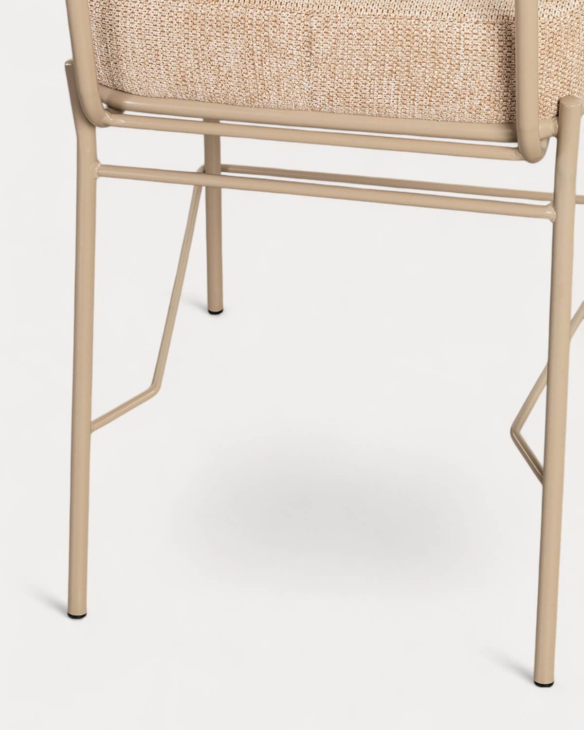 Lot de 2 tabourets hauts en tissu et métal (65 cm) Elin Soft, image de la gelerie 6