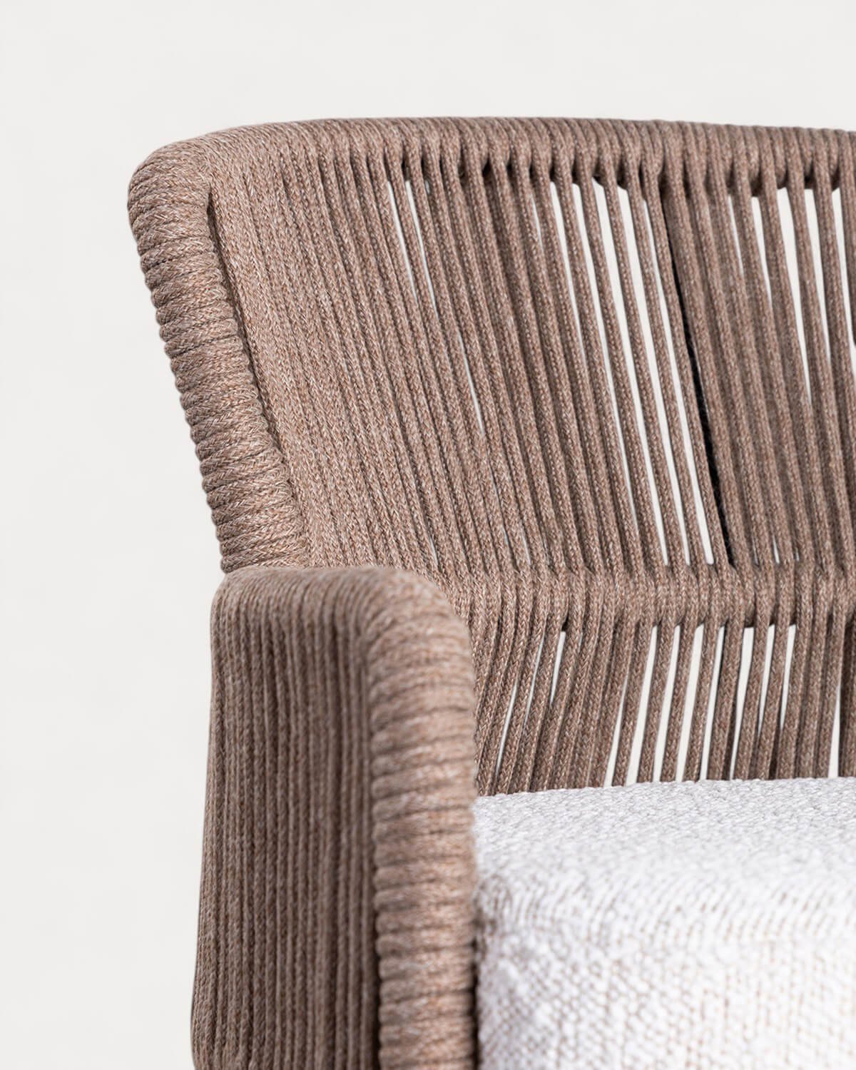 Pack 4 Tabourets Hauts en Tissu et Corde (66 cm) Drean, image de la gelerie 5