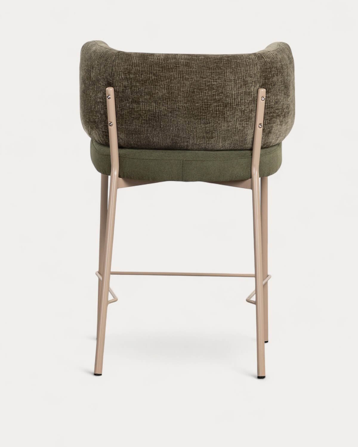 Tabouret Haut en Tissu et Métal (64 cm) Hades Soft, image de la gelerie 3