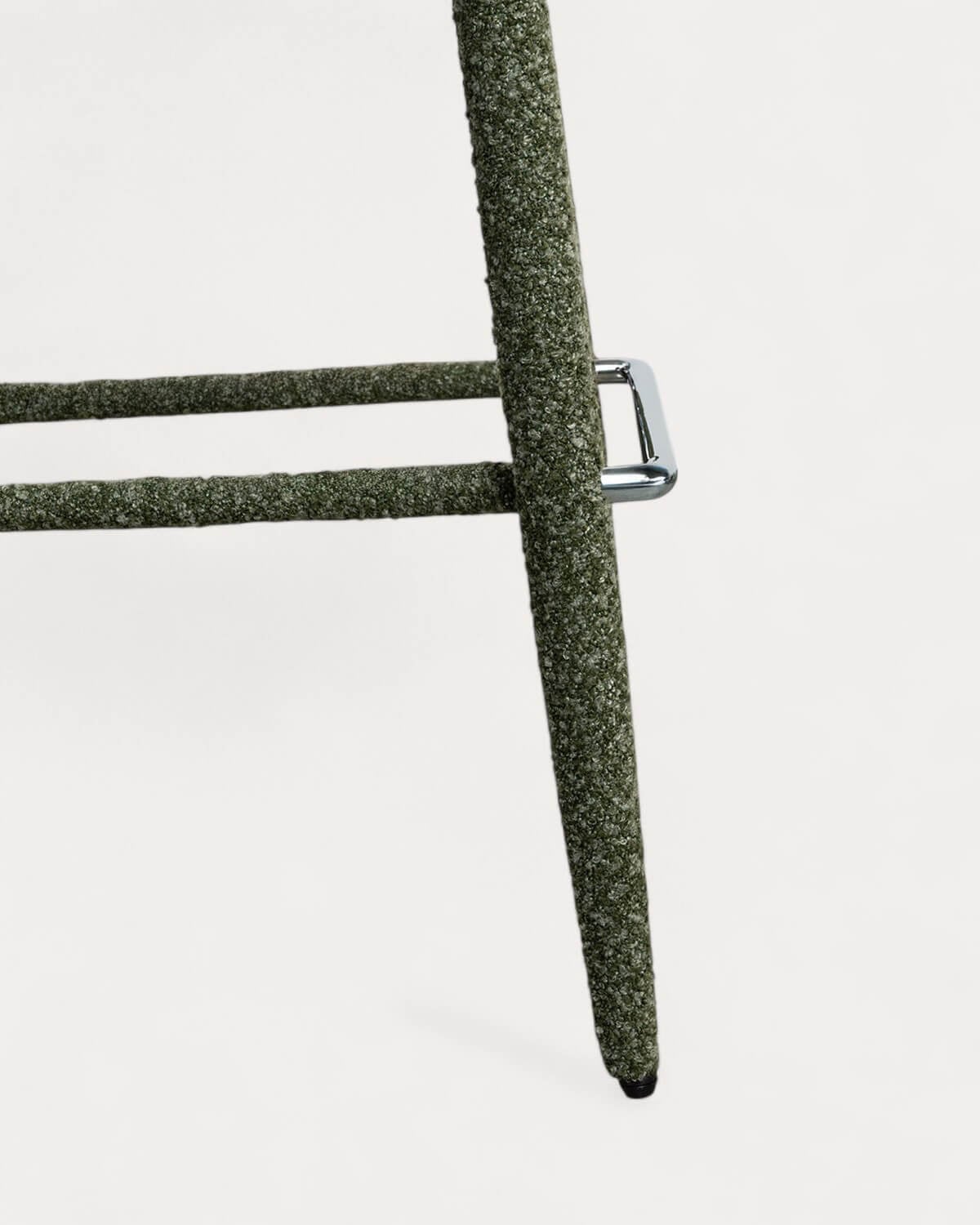 Pack 4 Tabourets Hauts en Tissu et Métal (75 cm) Ewen, image de la gelerie 6