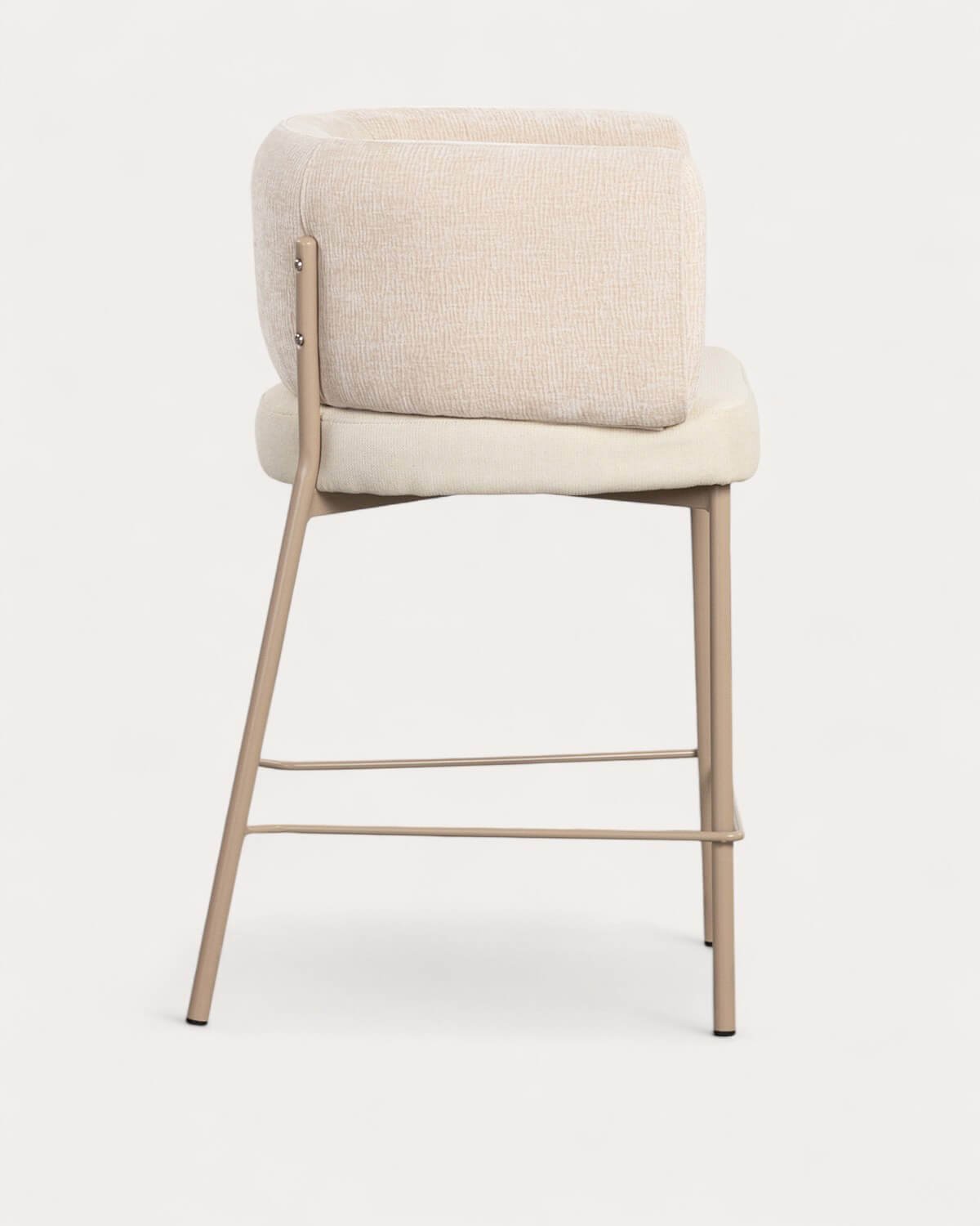 Pack 4 Tabourets Hauts en Tissu et Métal (64 cm) Hades Soft, image de la gelerie 2