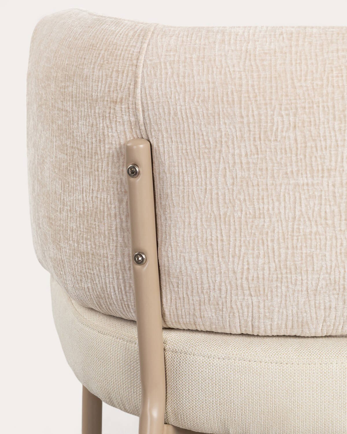 Pack 4 Tabourets Hauts en Tissu et Métal (64 cm) Hades Soft, image de la gelerie 5