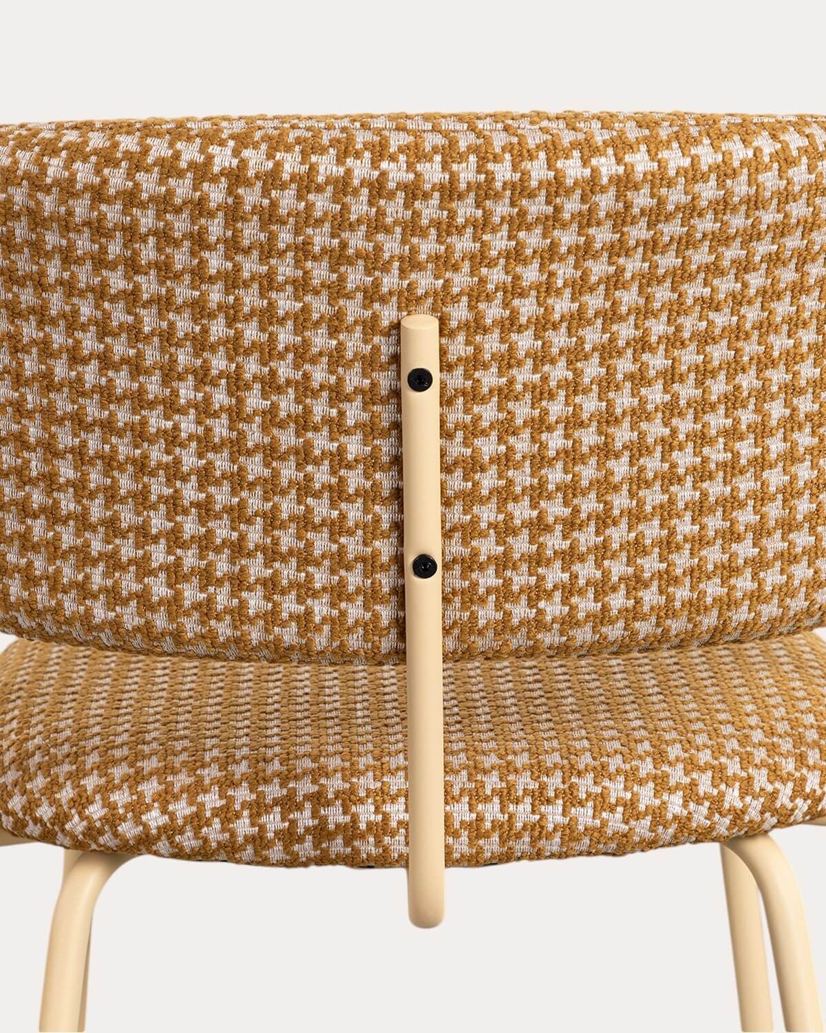 Pack de 2 Chaises de Salle à Manger en Métal et Tissu Imprimé Bonse, image de la gelerie 6