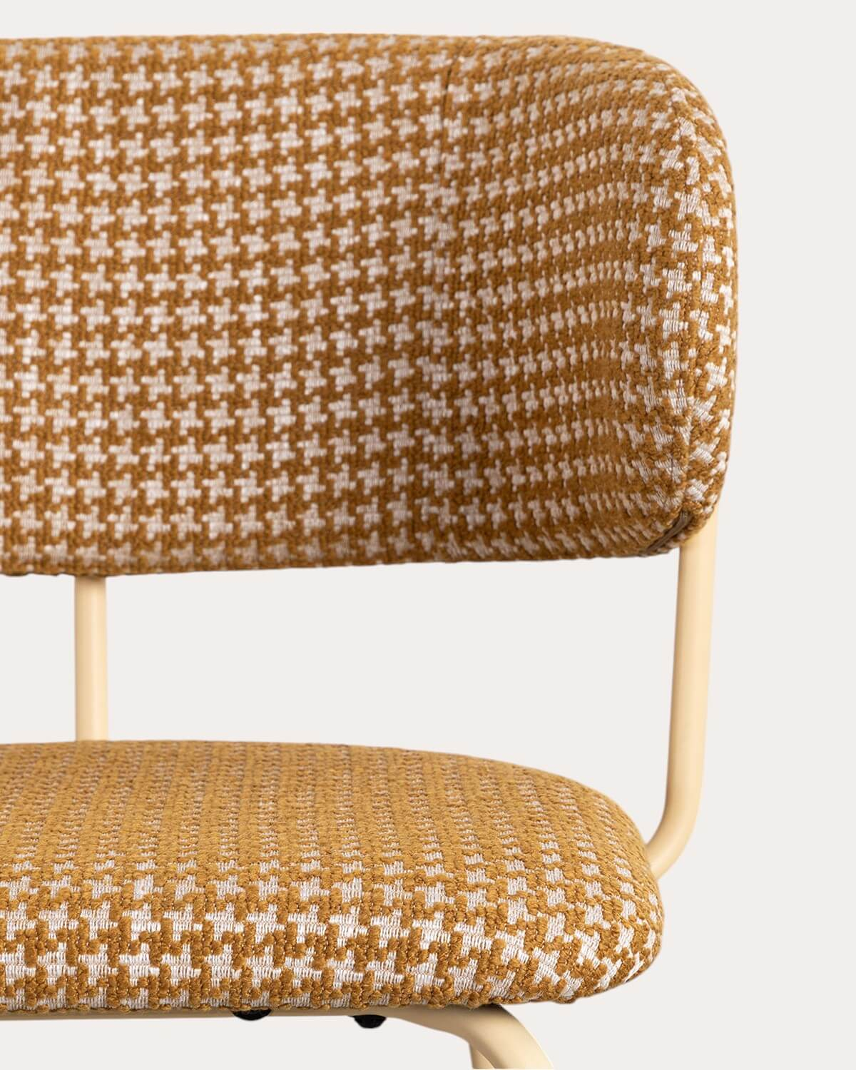 Pack de 2 Chaises de Salle à Manger en Métal et Tissu Imprimé Bonse, image de la gelerie 7