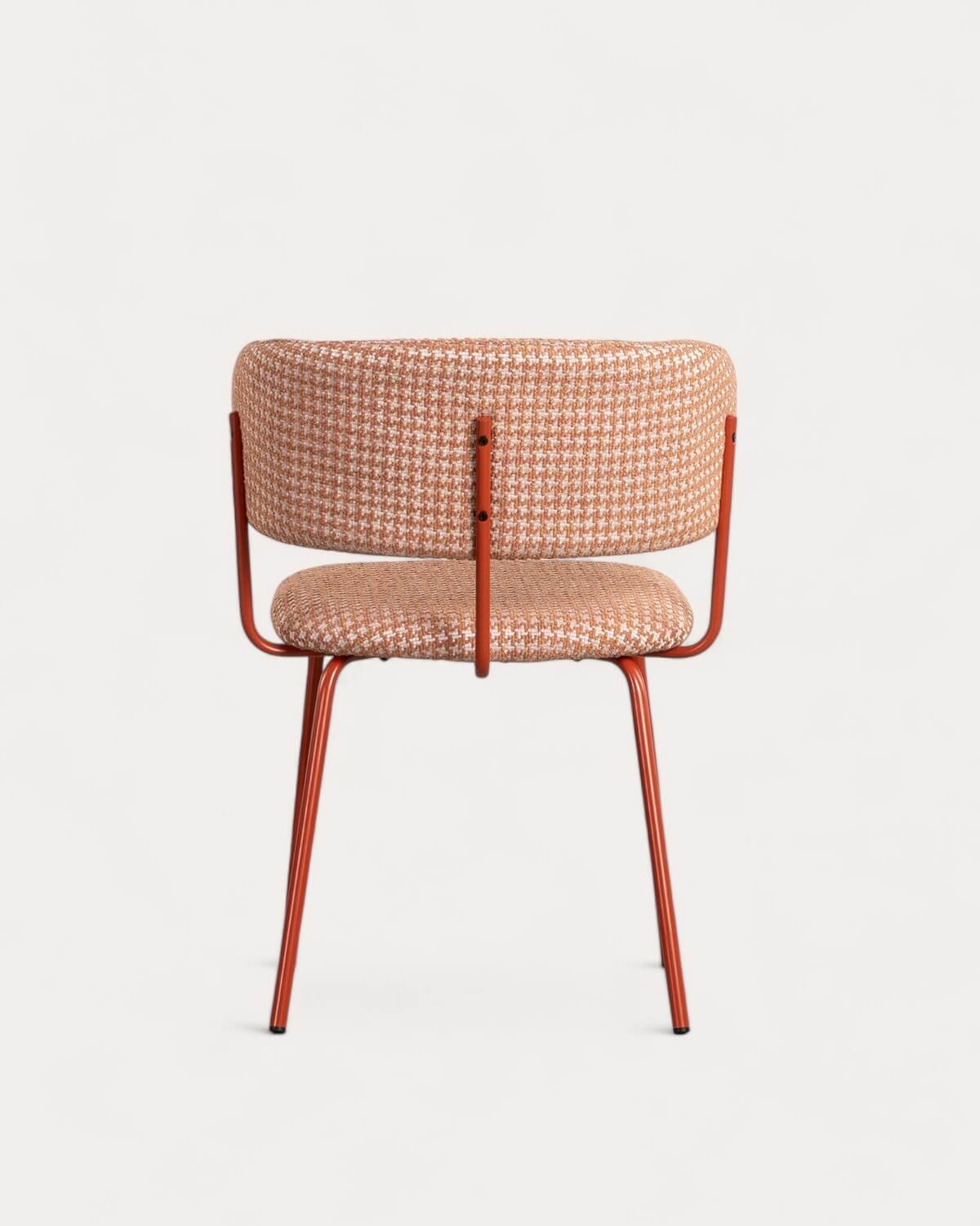 Pack de 4 Chaises de Salle à Manger en Métal et Tissu Imprimé Bonse, image de la gelerie 5