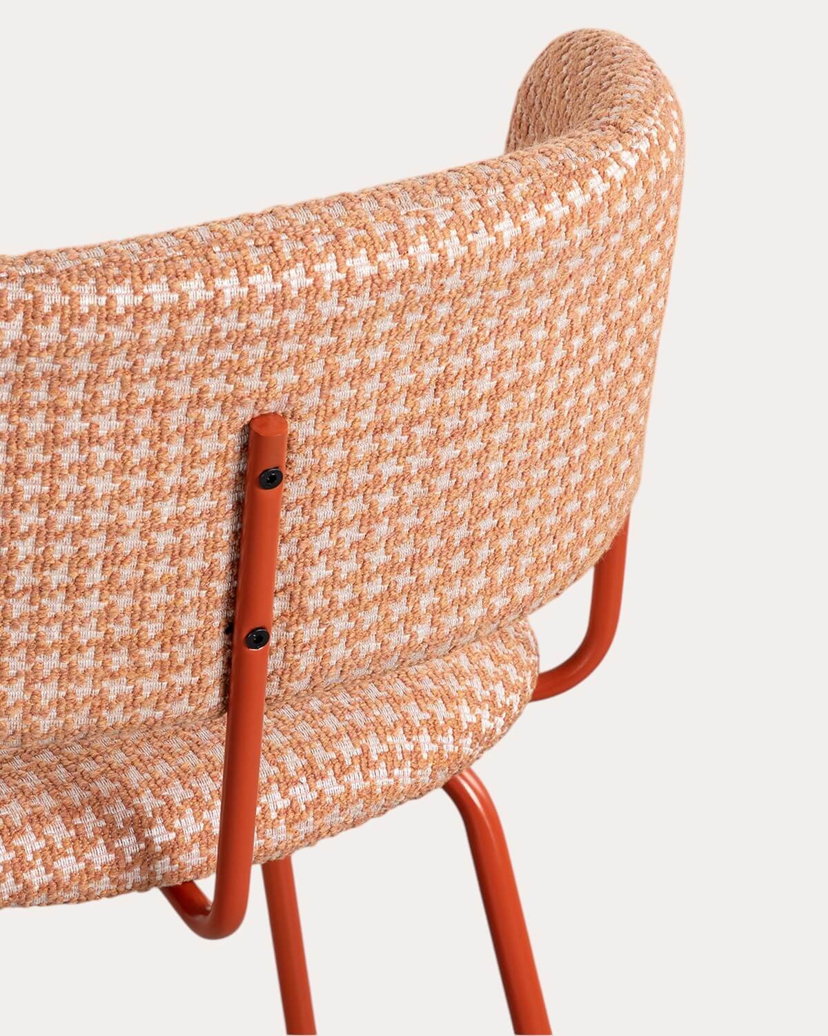 Pack de 4 Chaises de Salle à Manger en Métal et Tissu Imprimé Bonse, image de la gelerie 7