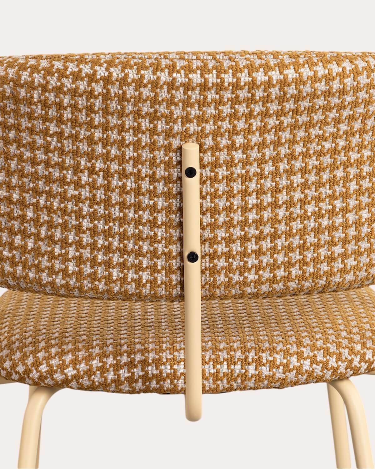 Pack de 4 Chaises de Salle à Manger en Métal et Tissu Imprimé Bonse, image de la gelerie 6