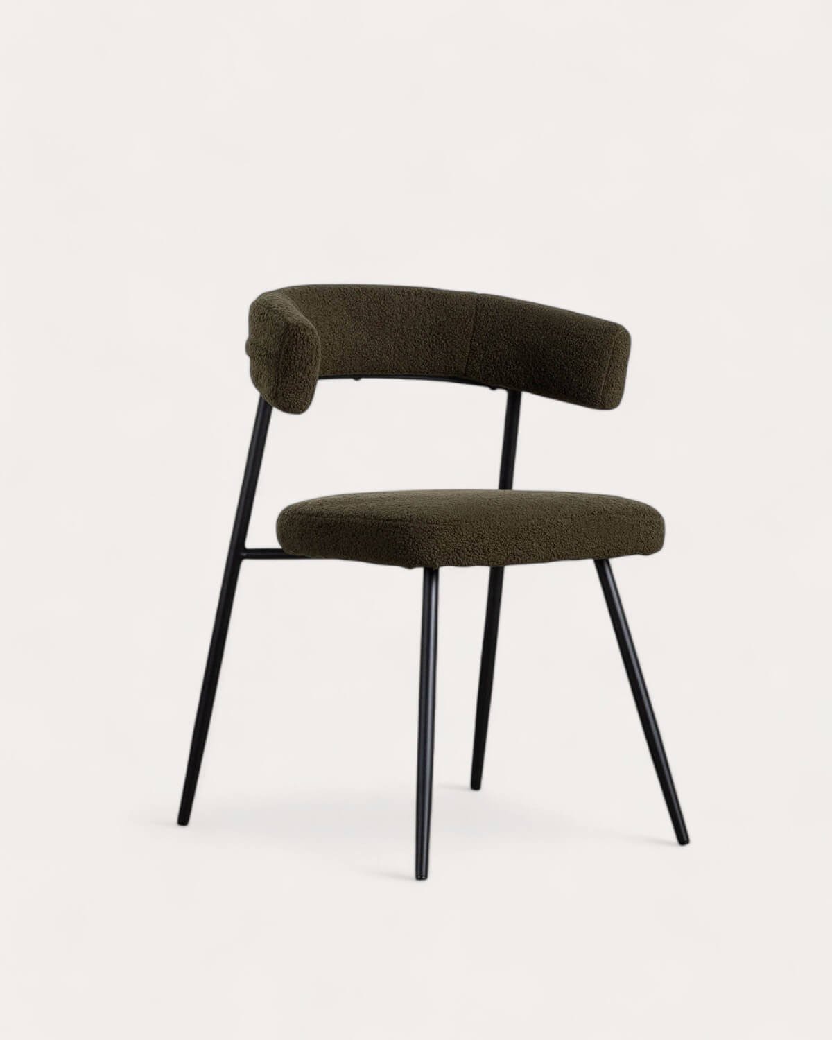 Chaise de Salle à Manger en  Métal Eloise Bouclé, image de la gelerie 1