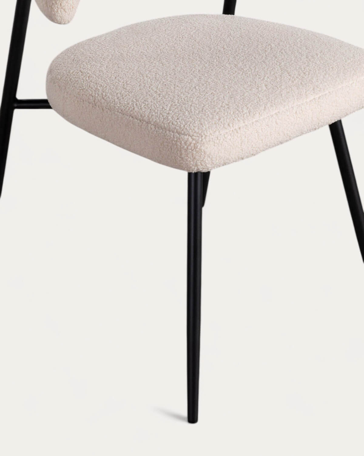 Pack 2 Chaises de Salle à Manger en Métal Eloise Bouclé, image de la gelerie 8