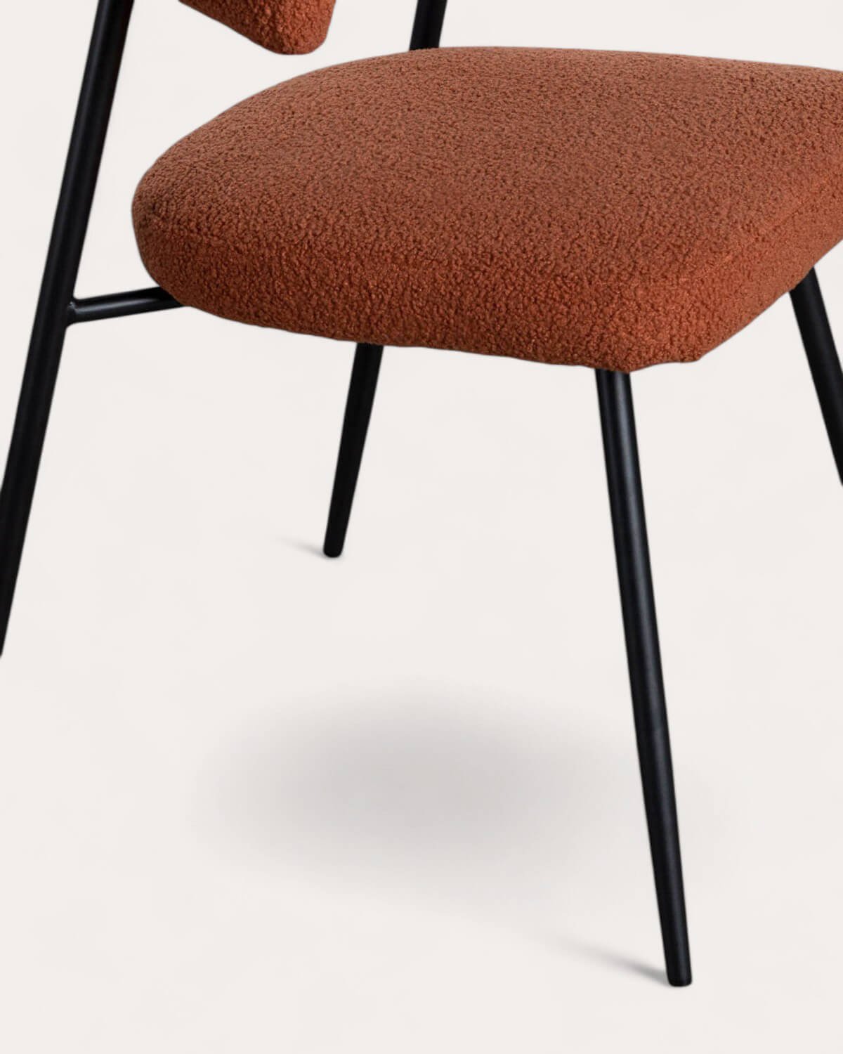 Pack 2 Chaises de Salle à Manger en Métal Eloise Bouclé, image de la gelerie 7