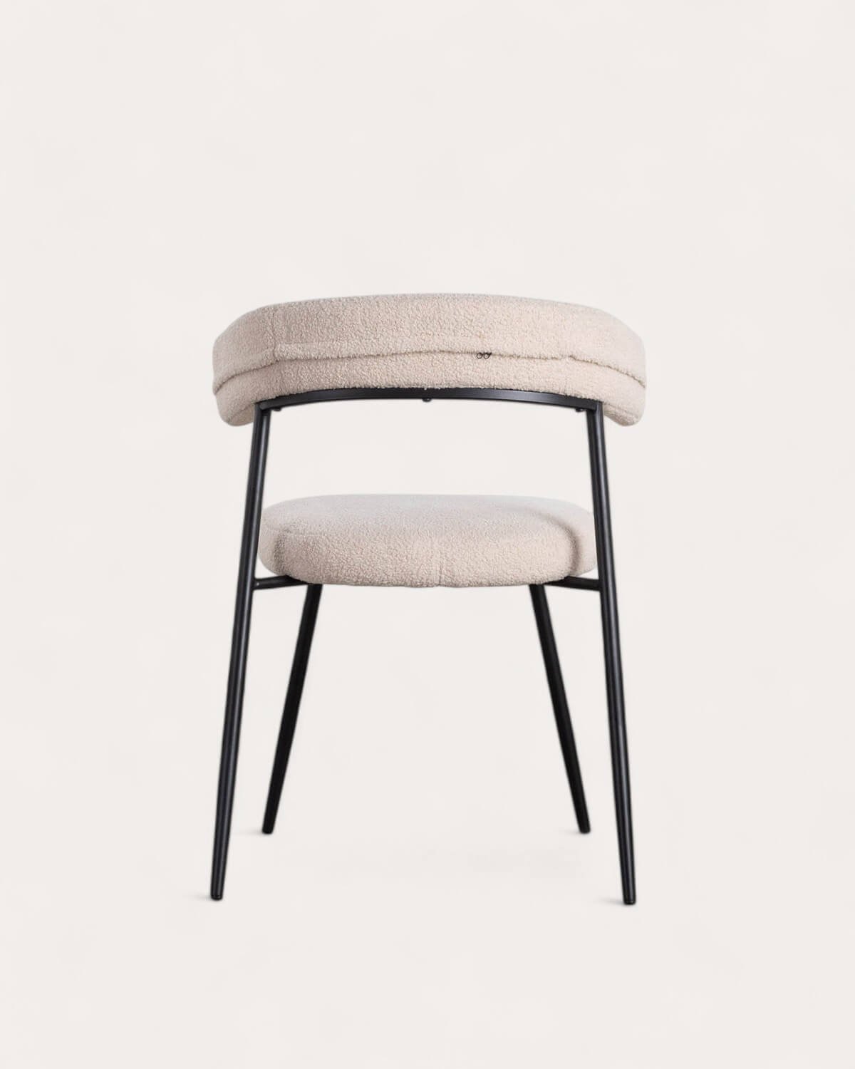 Pack 4 Chaises de Salle à Manger en Métal Eloise Bouclé, image de la gelerie 5