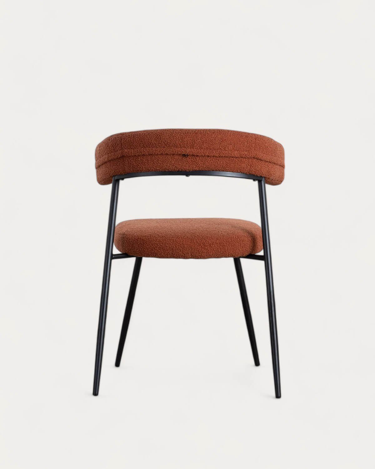 Pack 4 Chaises de Salle à Manger en Métal Eloise Bouclé, image de la gelerie 4