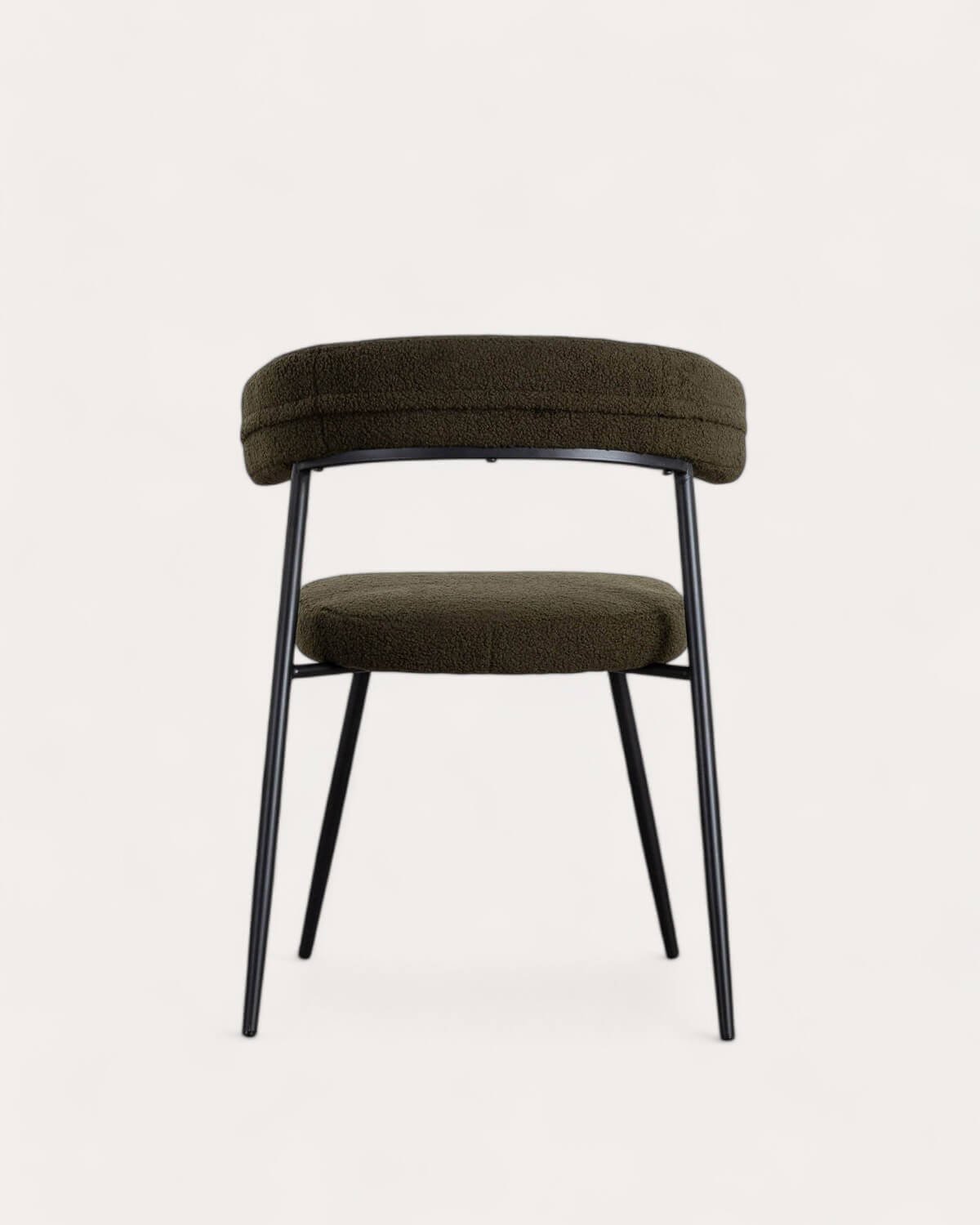 Pack 4 Chaises de Salle à Manger en Métal Eloise Bouclé, image de la gelerie 4