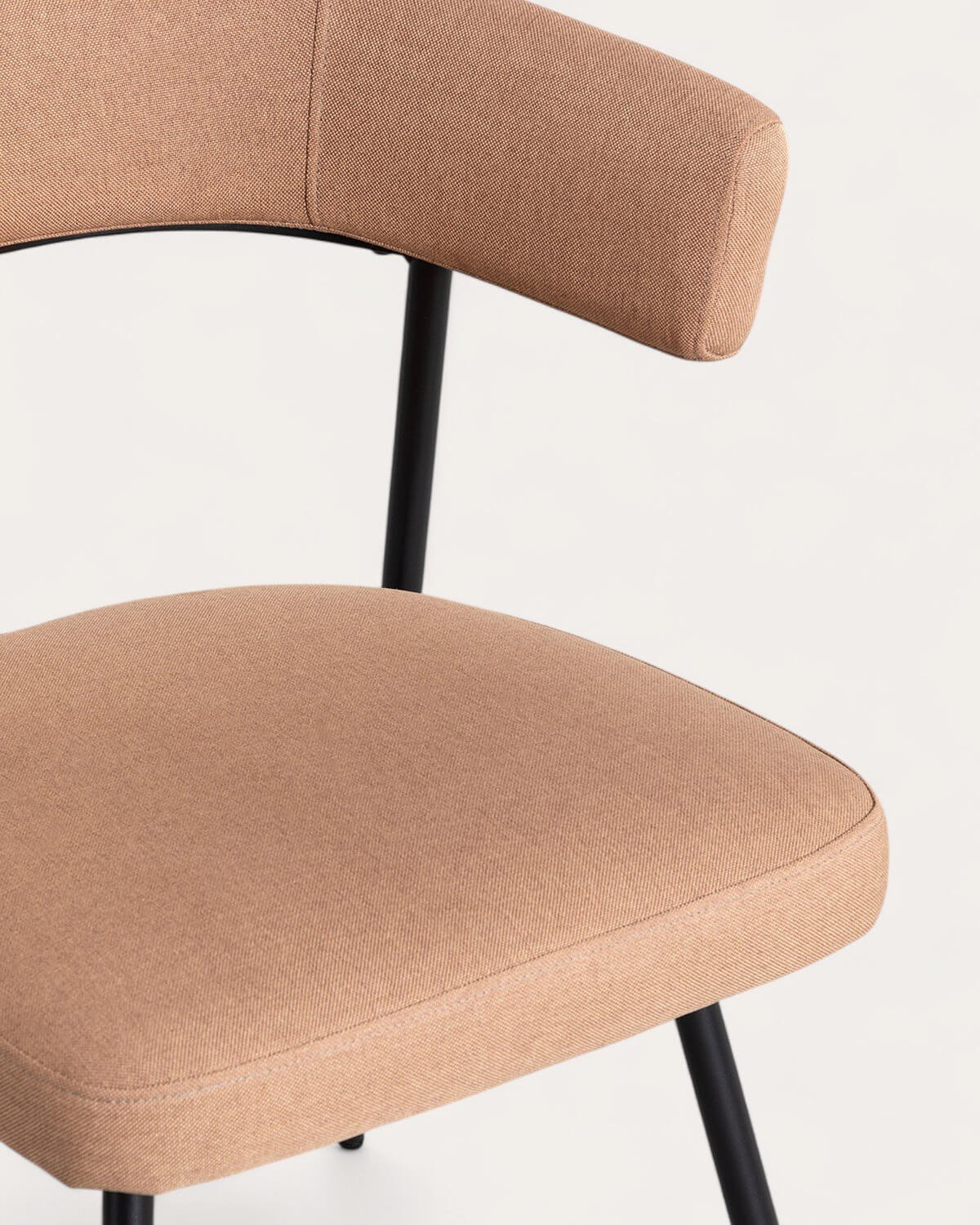 Pack 2 Chaises de Salle à Manger en Métal et Tissu Eloise, image de la gelerie 5