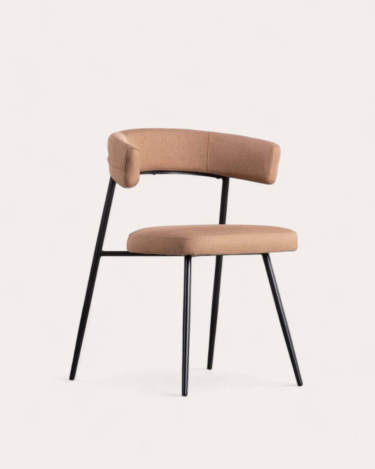 Pack 4 Chaises de Salle à Manger en Métal et Tissu Eloise, image de la gelerie 1