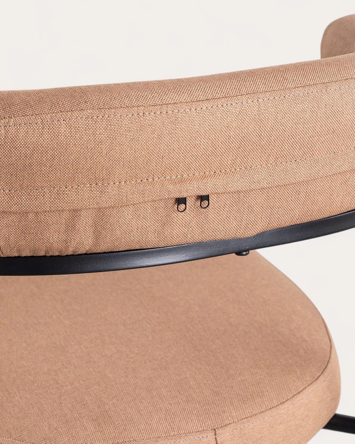 Pack 4 Chaises de Salle à Manger en Métal et Tissu Eloise, image de la gelerie 6