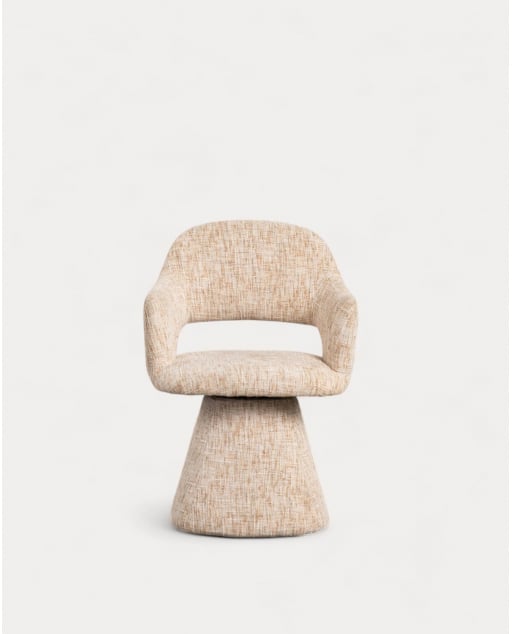 Pack de 2 Chaises de Salle à Manger en Tissu et Métal Newen