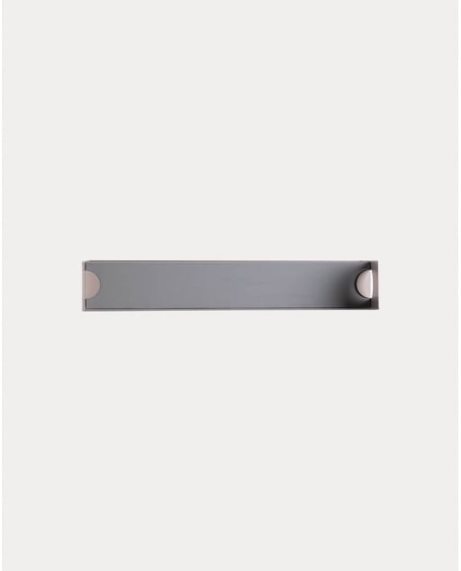 Étagère Murale en Métal et Bois Tunez - Gris Concrete