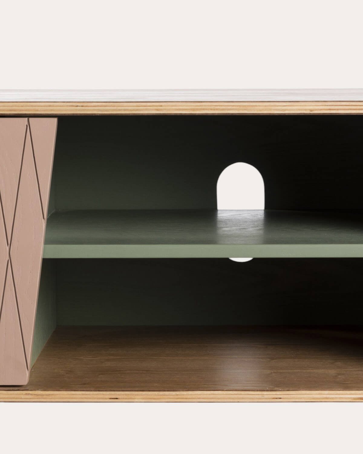 Meuble TV en Bois 2 Portes Amer, image de la gelerie 8