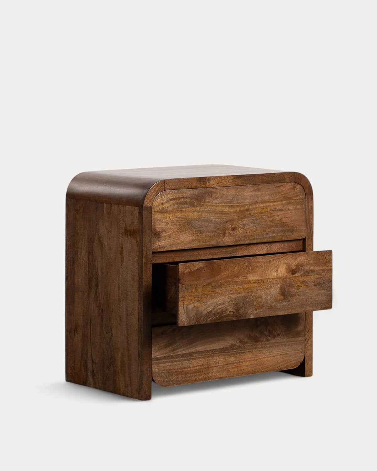 Commode avec 3 Tiroirs 80x50 cm en Manguier Vanile , image de la gelerie 4