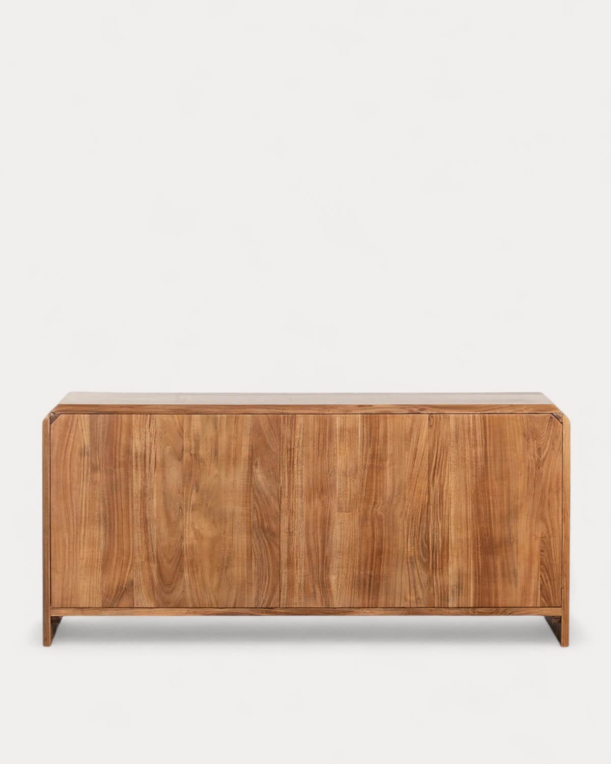 Buffet Bas 3 Portes 165x47 cm en Bois d'Acacia Lucil, image de la gelerie 5