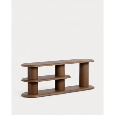 Meuble TV en Bois Alhie Bois Foncé - The Masie