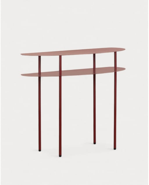 Console en Métal (90x36 cm) Idris - Rouge Tinto