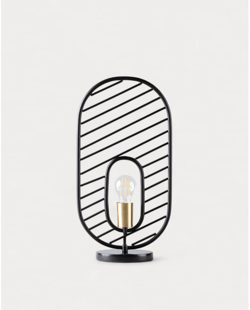 Lampe de Table en Métal et Marbre Nima