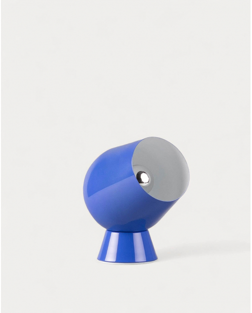 Lampe de table en métal Aline - Bleu Sapphire