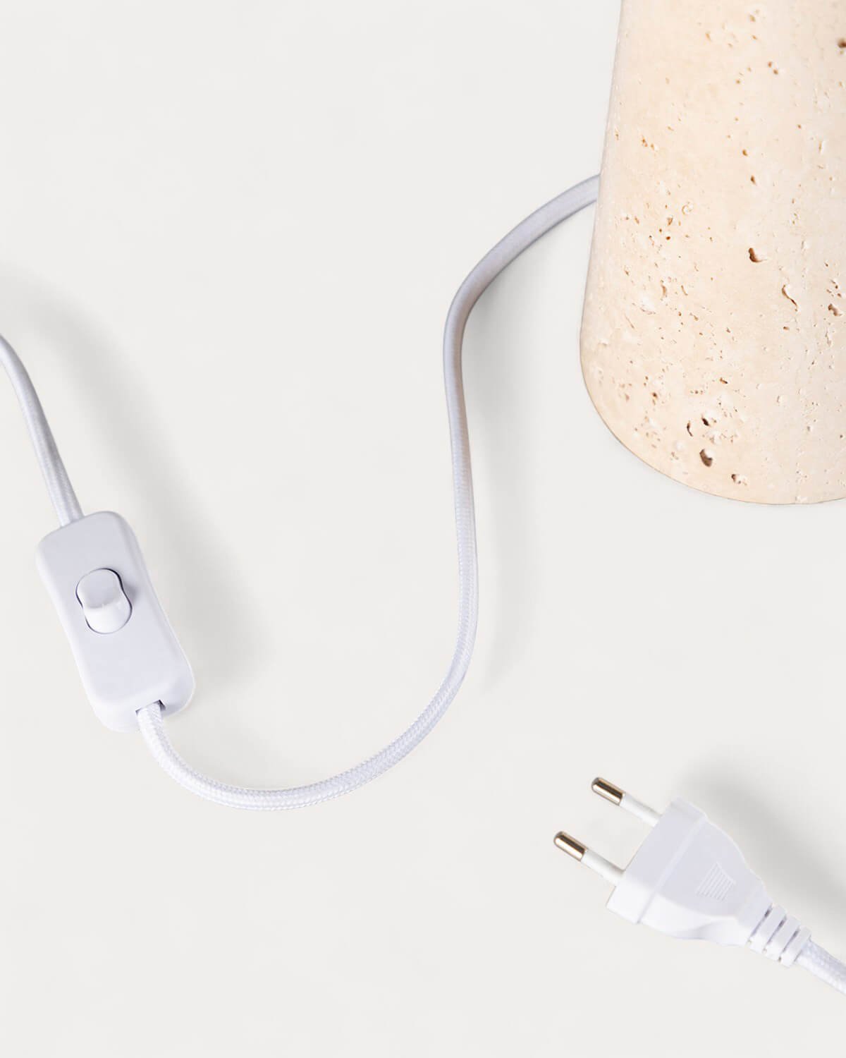 Lampe de Table en Métal et Marbre Travertin Hugo, image de la gelerie 8