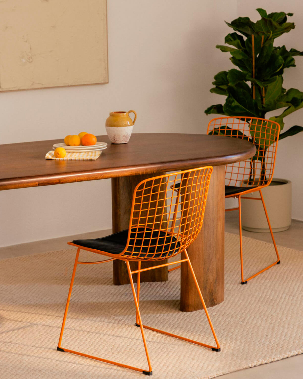 Chaise de Salle à Manger à Dossier Haut en Métal Aras Fresh, image de la gelerie 2