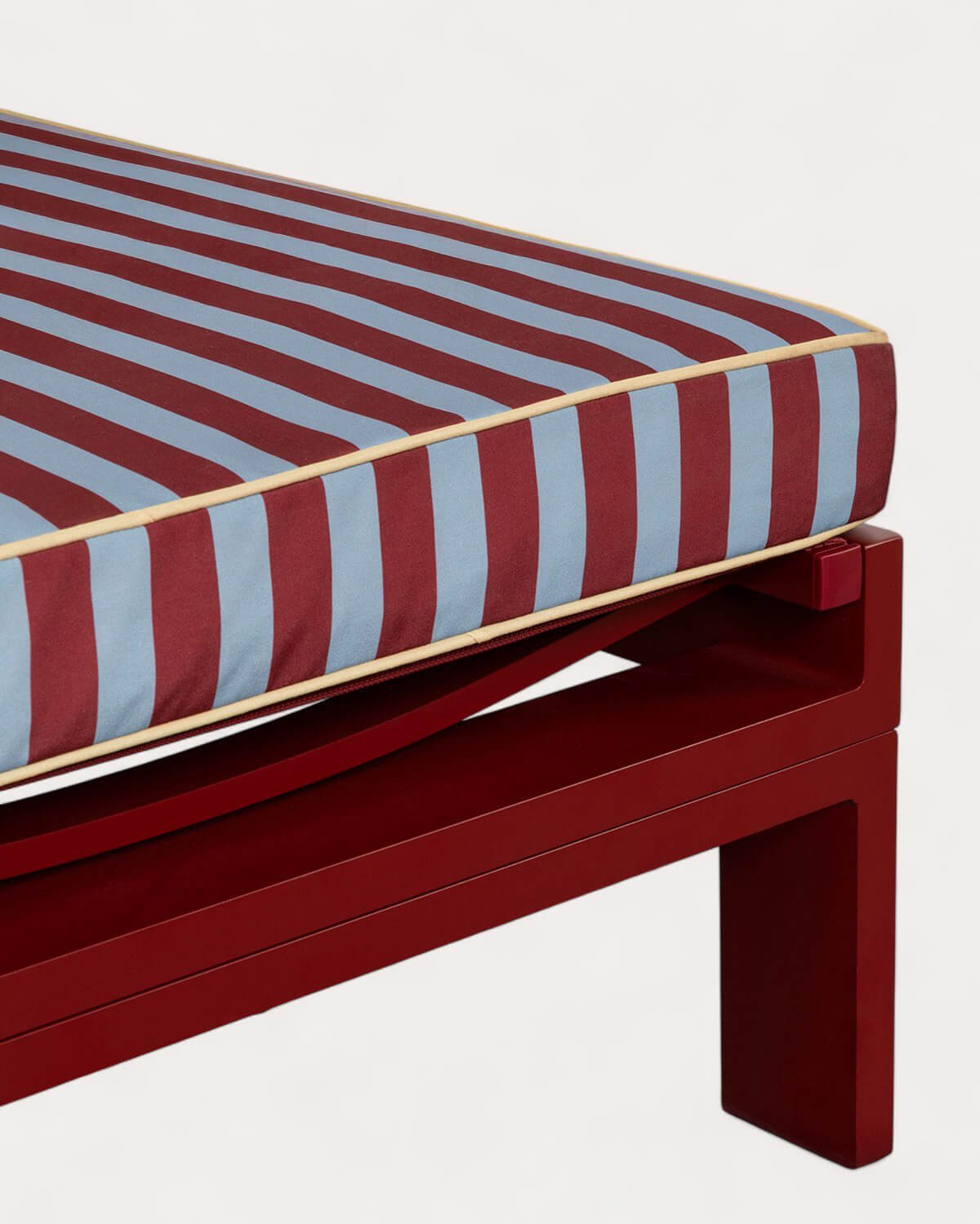 Nouvelle Chaise Longue Inclinable en Aluminium Kreta avec Coussin Rayé, image de la gelerie 4