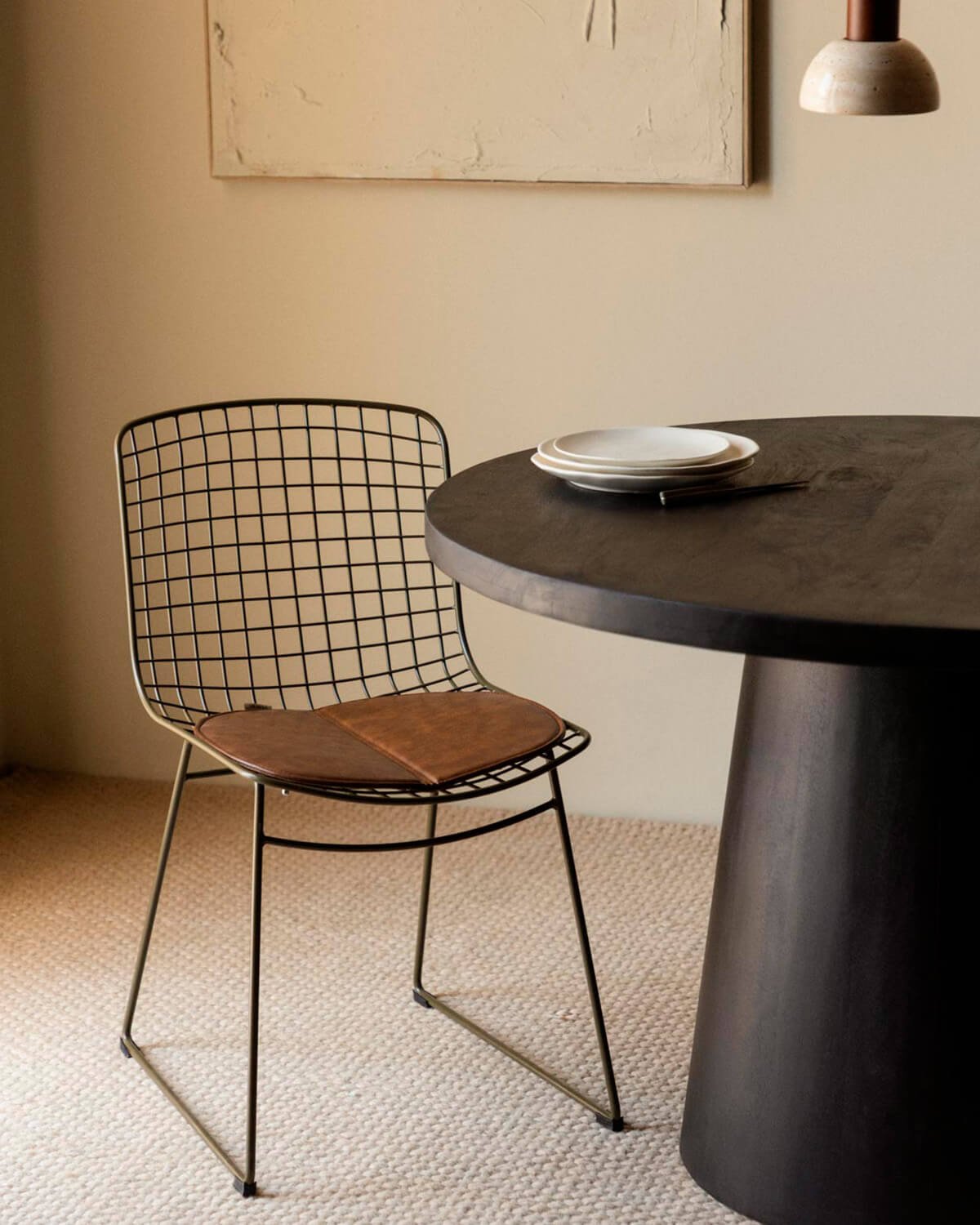 Chaise de Salle à Manger à Dossier Haut en Métal Aras Fresh, image de la gelerie 2