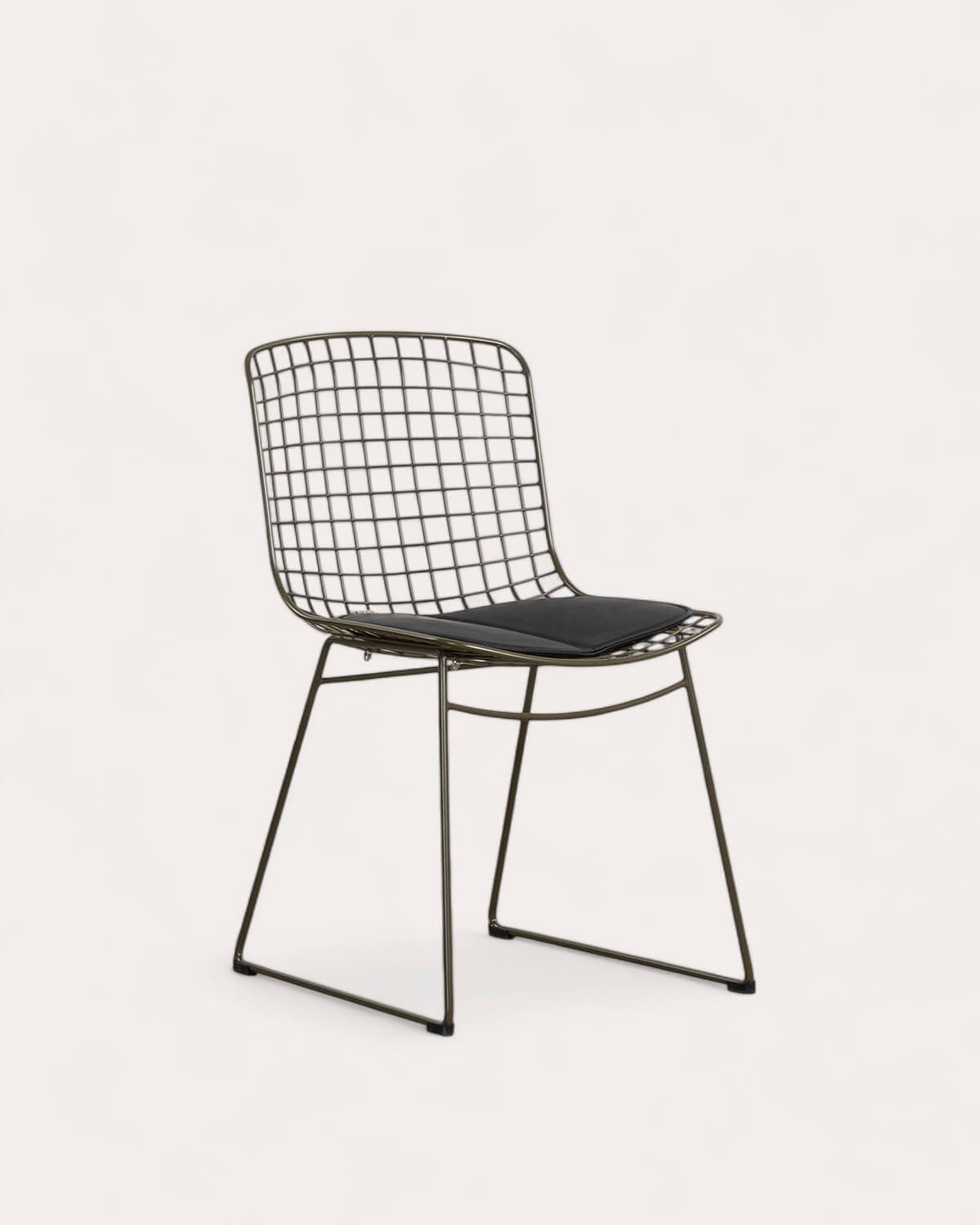Chaise de Salle à Manger à Dossier Haut en Métal Aras Fresh, image de la gelerie 1