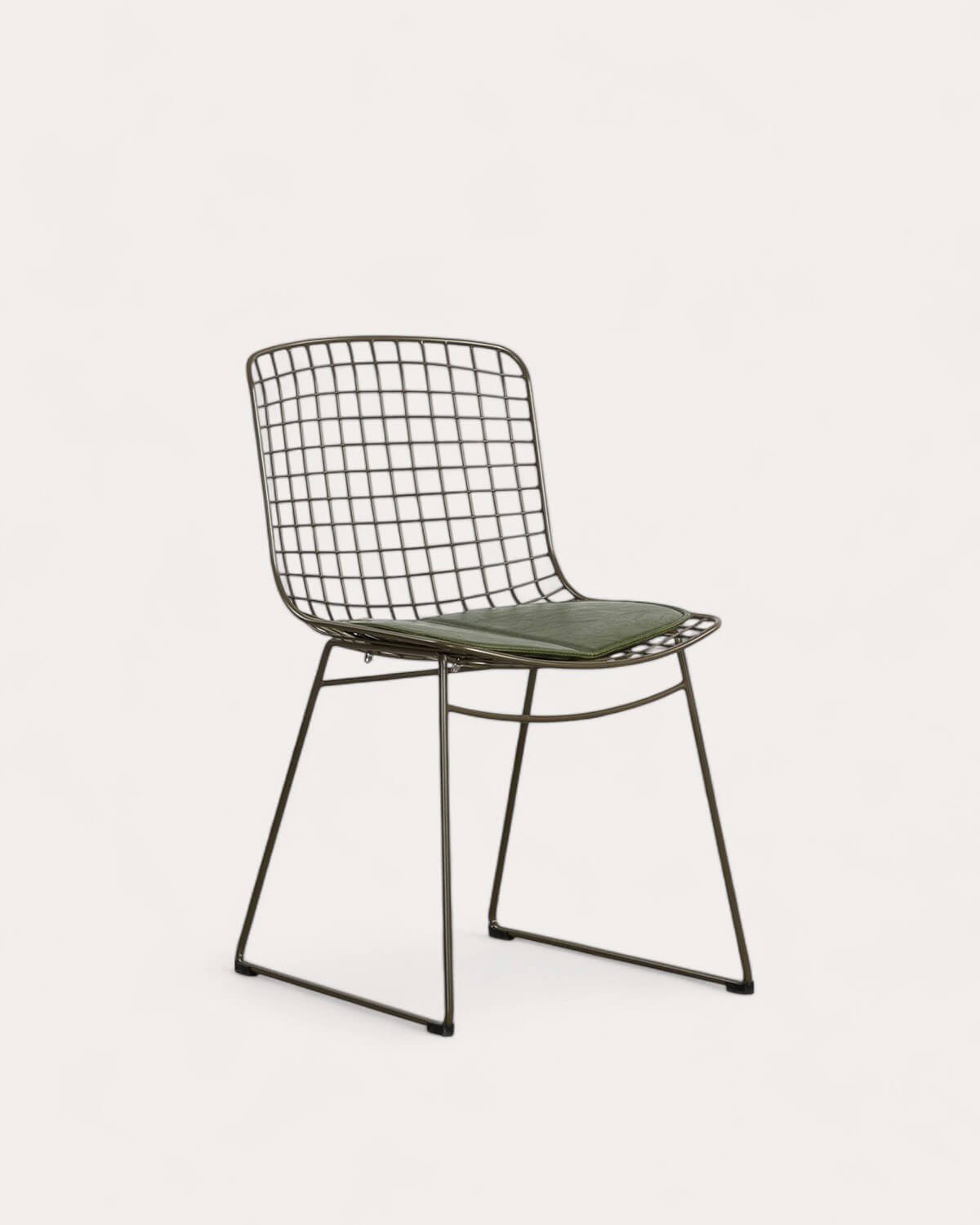 Chaise de Salle à Manger à Dossier Haut en Métal Aras Fresh, image de la gelerie 1