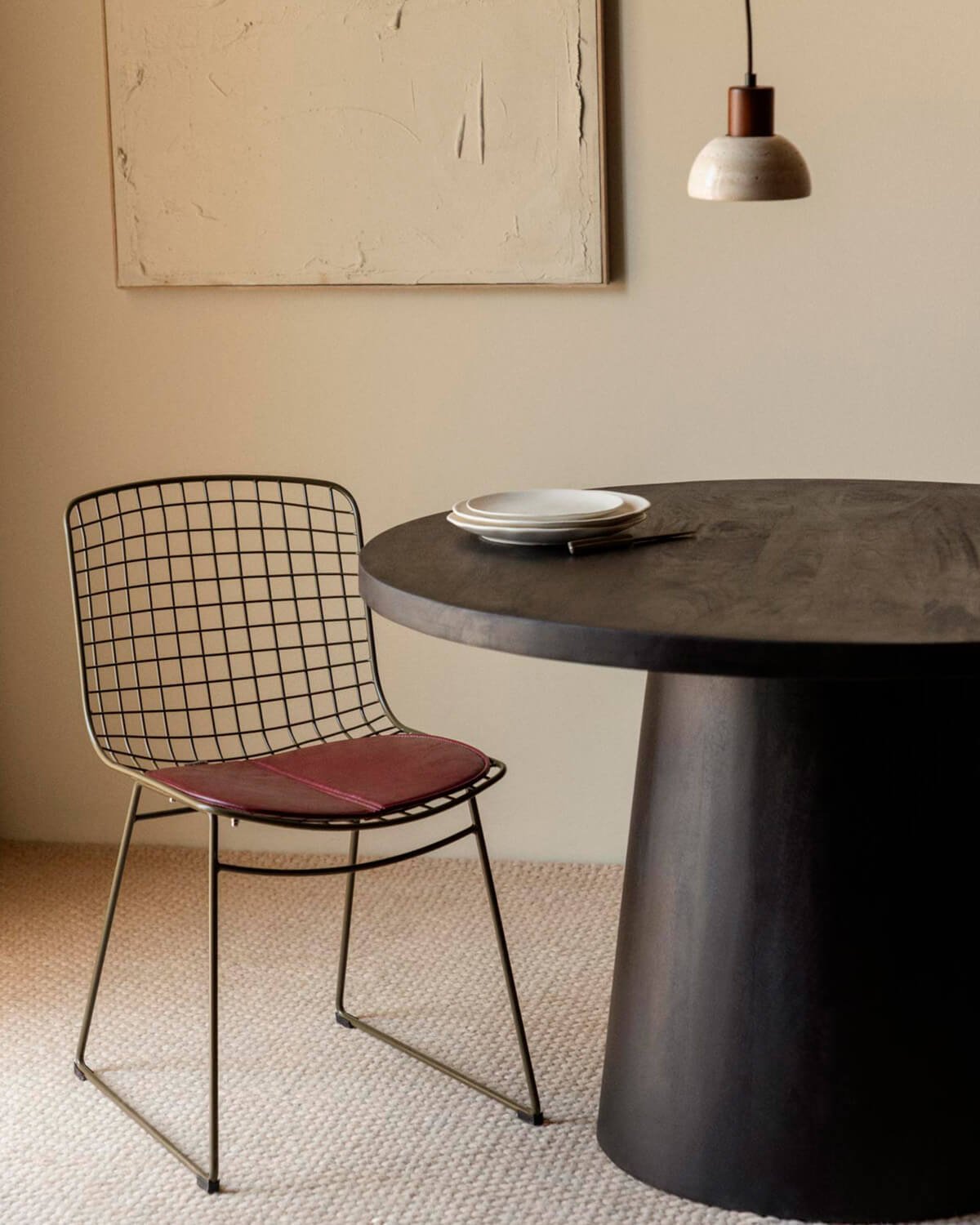 Chaise de Salle à Manger à Dossier Haut en Métal Aras Fresh, image de la gelerie 2