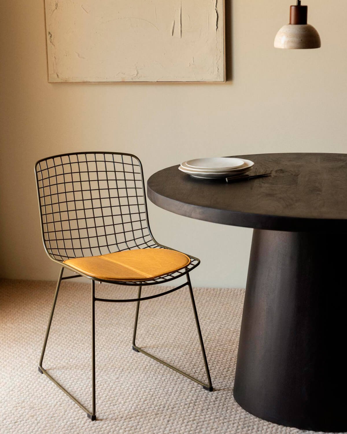 Chaise de Salle à Manger à Dossier Haut en Métal Aras Fresh, image de la gelerie 2