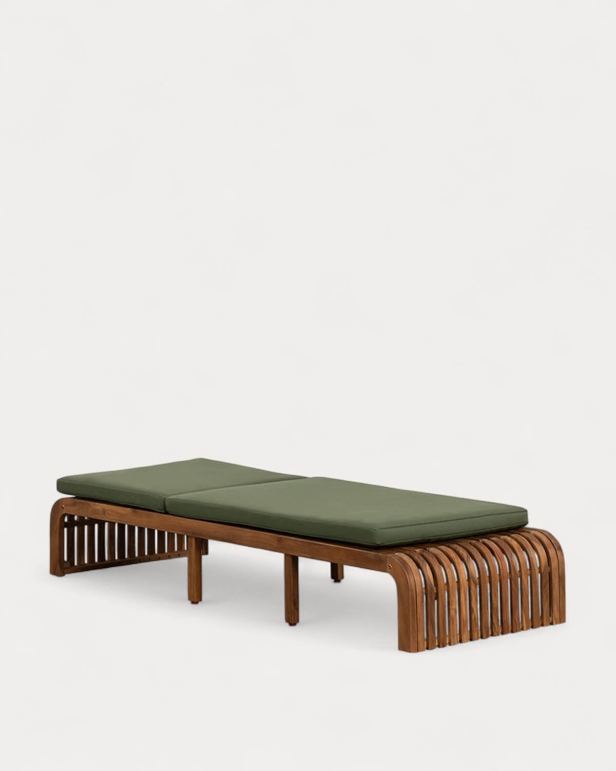 Pack de 2 Chaises Longues Inclinables en Bois d'Acacia avec Coussin Hazan, image de la gelerie 4