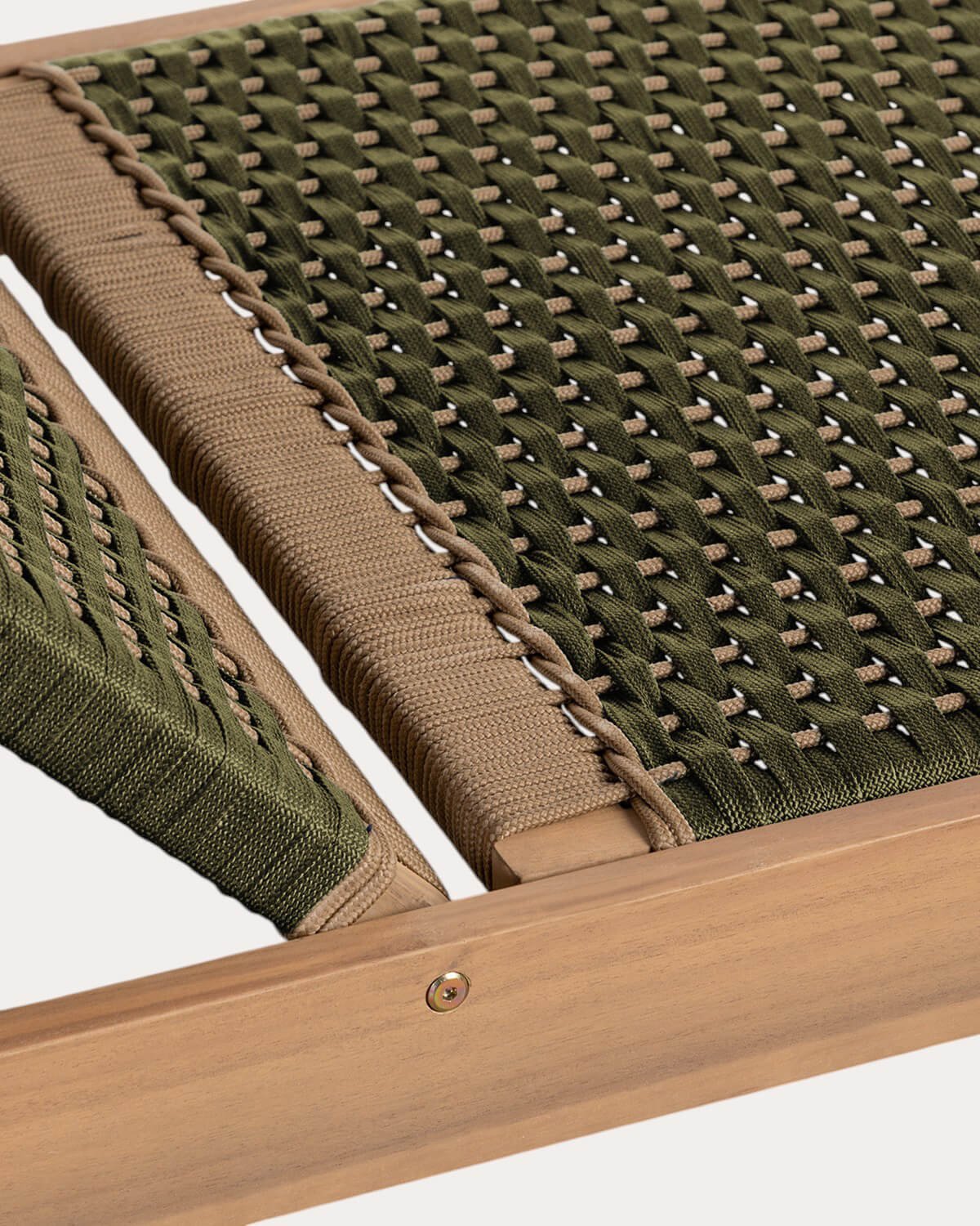 Pack de 2 Chaises Longues en Bois d'Acacia et Corde avec Roulettes Mirle, image de la gelerie 7