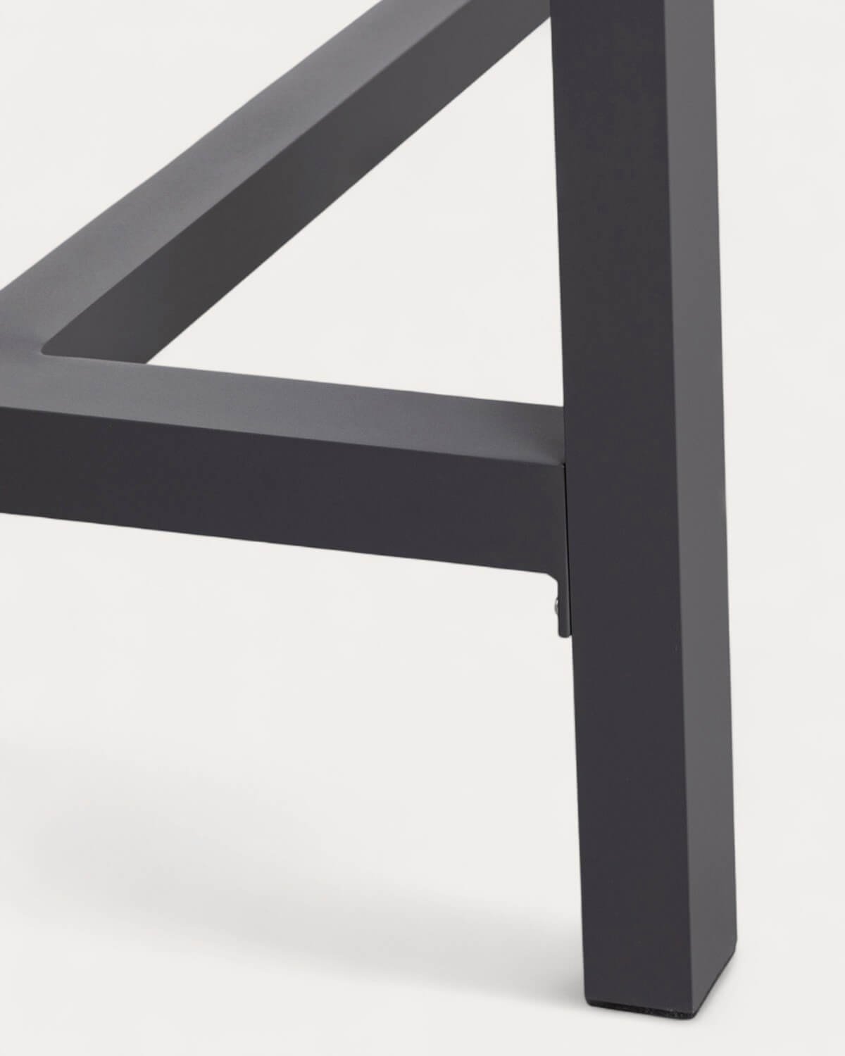 Ensemble Table Haute (130x70 cm) et 4 Tabourets Hauts D'extérieur en Aluminium Korce, image de la gelerie 7