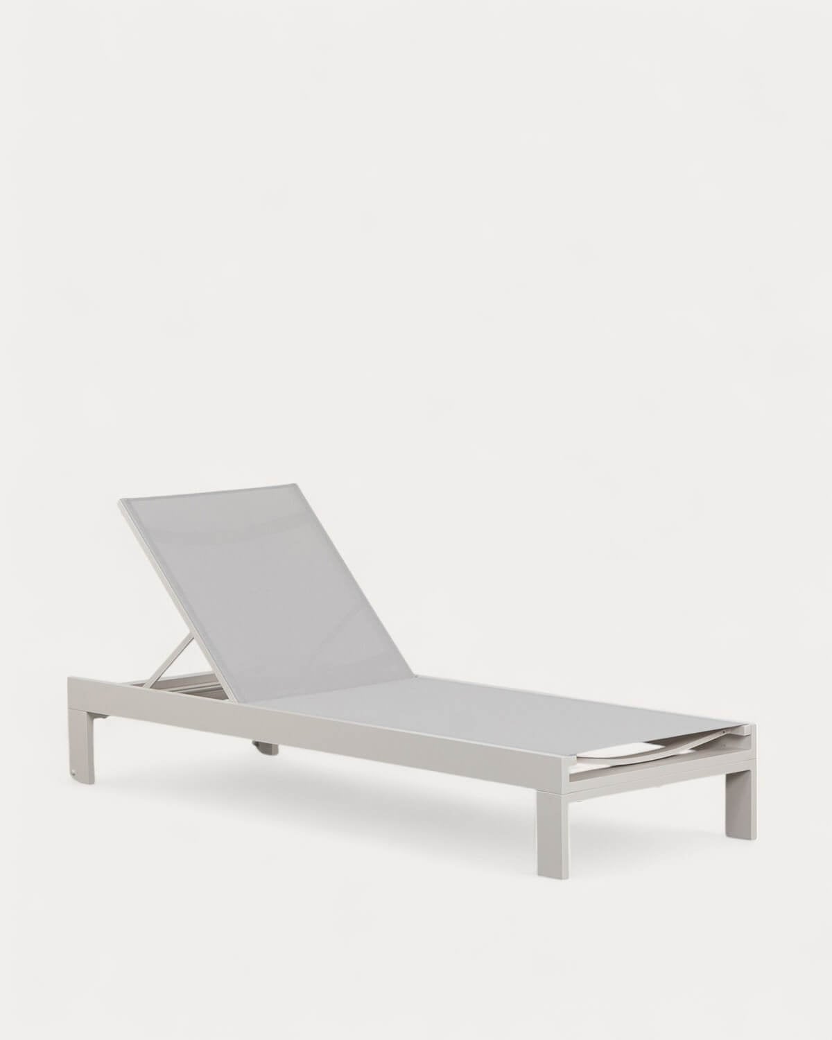 Pack de 2 Transats Inclinables en Tissu et en Aluminium New Kreta, image de la gelerie 1