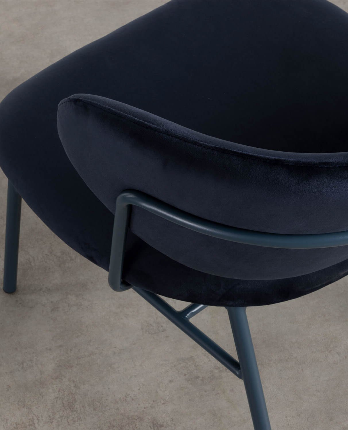 Pack 2 Fauteuils Velours et Acier Bone, image de la gelerie 6