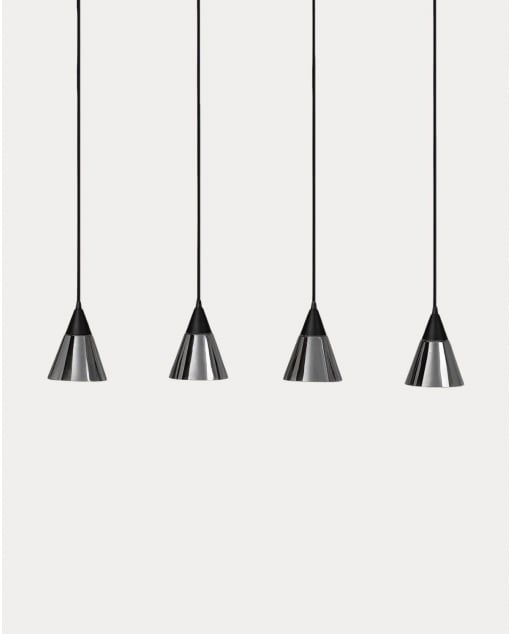 Plafonnier LED avec 4 Points Lumineux en Métal Gales