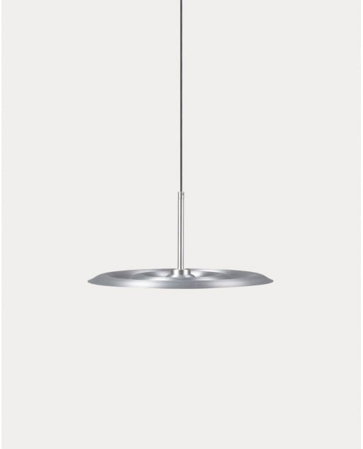 Plafonnier Led en Métal (Ø40 cm) Aulis - Aluminium Galvanisé
