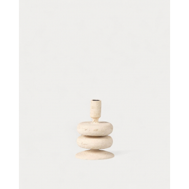Chandelier en Métal (17 cm) Lucio Beige Seashell - The Masie