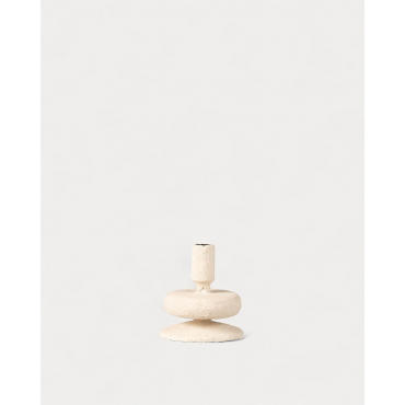 Chandelier en Métal (13,5 cm) Lucio Beige Seashell - The Masie