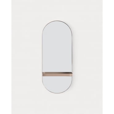 Miroir Mural avec Étagère en Métal (60x25 cm) Laiz Brun Clay - The Masie