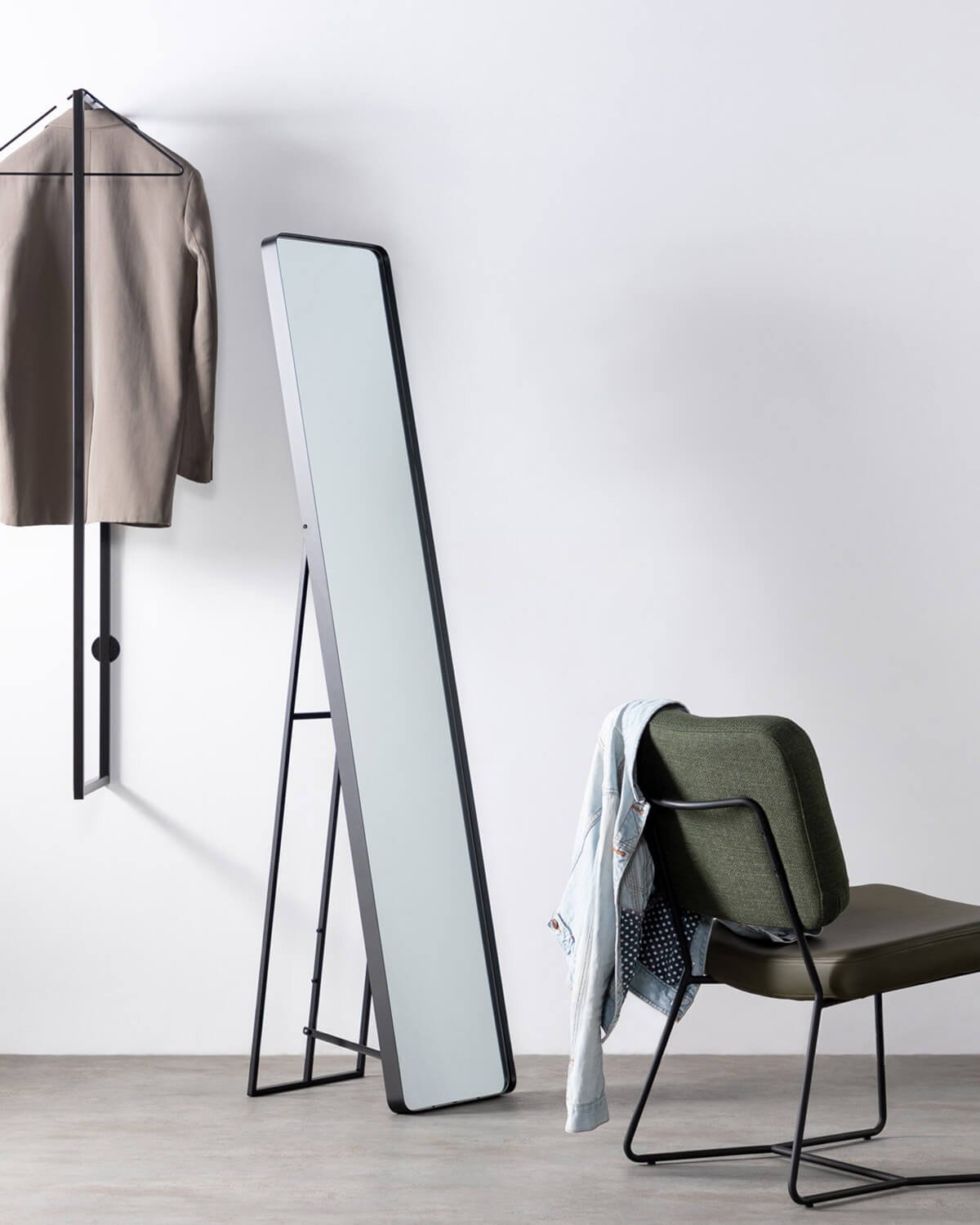 Miroir sur Pied Rectangulaire en Métal (170x36 cm) Jumna, image de la gelerie 2