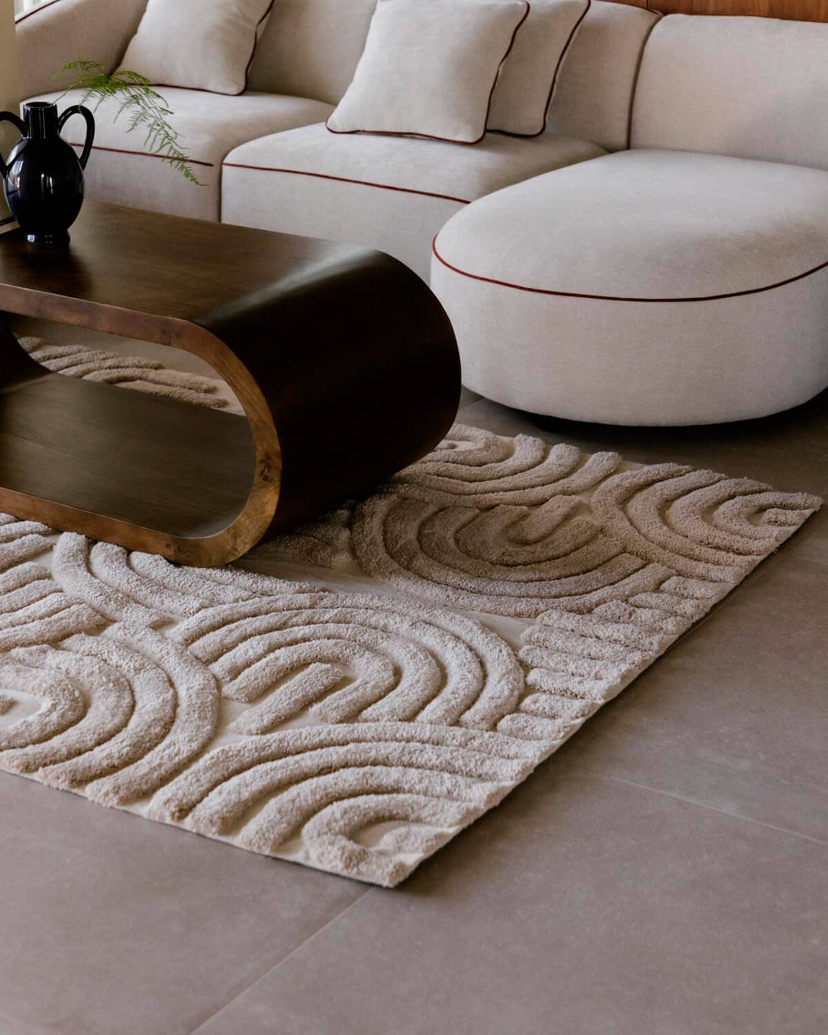 Tapis en Polyester Fait Main (236x165 cm) Zanas , image de la gelerie 2