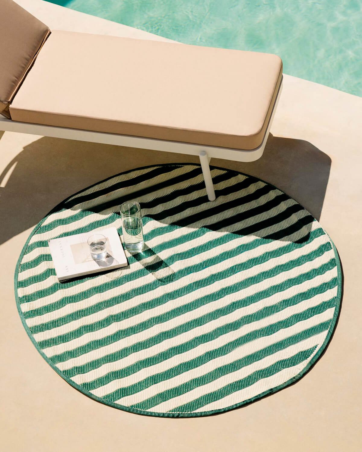 Tapis d'Extérieur Rond en Polypropylène (Ø149 cm) Cierzo, image de la gelerie 2